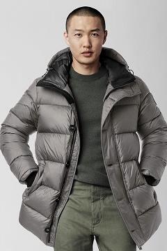 Chamarras Canada Goose Hombre Outlet - Vernon Abrigos Black Label Grises DQ1038972